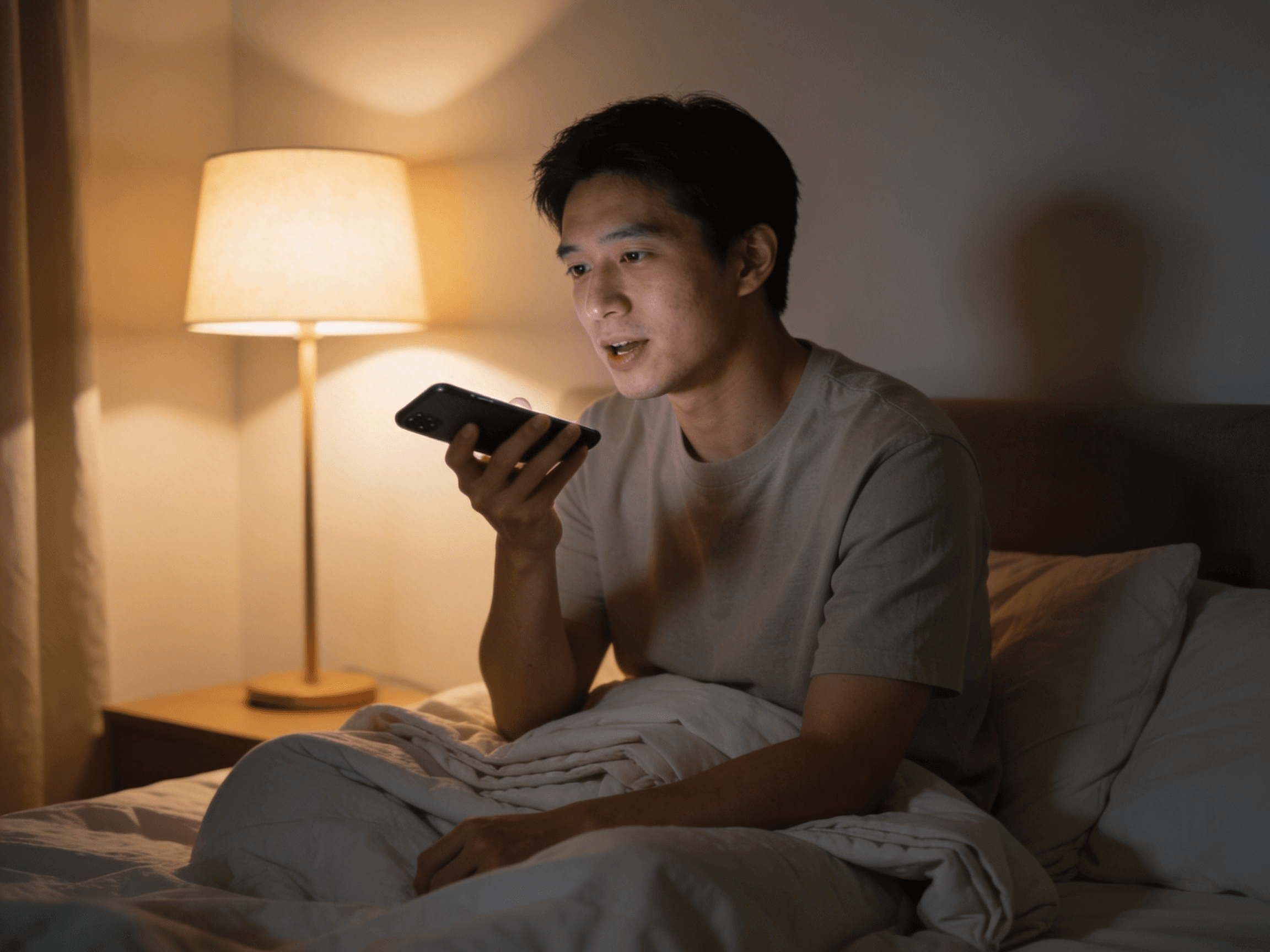 Calm speaking practice environment